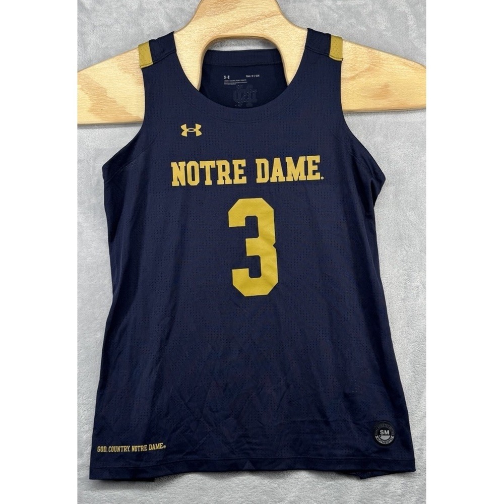 Under Armour Notre Dame Basketball Practice Jersey Hannah Hidalgo #3 Size S